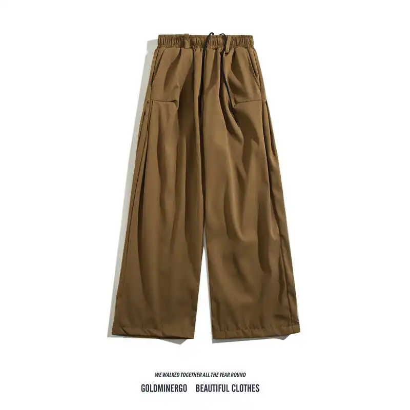 Retro Japanese Straight Leg Coffee Color Men's And Women's Lazy Sle Pure Color Drape Wide Leg Loose Casual Small West Pants
Retro Japanese Straight Leg Coffee Color Men's And Women's Lazy Sle Pure Color Drape Wide Leg Loose Casual Small West Pants