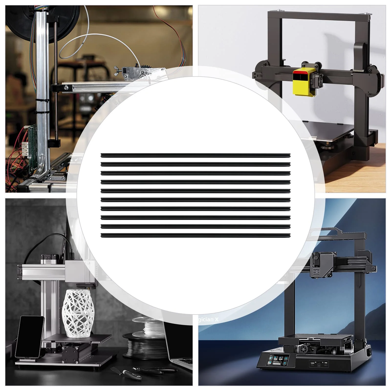 10X1M 6063 Aluminum Extrusion T Slot for CNC 3D Printer Wide Applications Hassle Free Cleaning
10X1M 6063 Aluminum Extrusion T Slot for CNC 3D Printer Wide Applications Hassle Free Cleaning