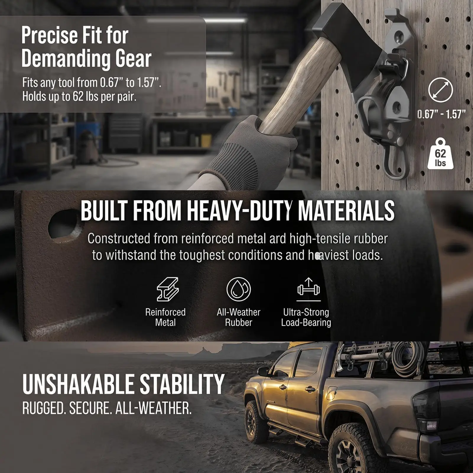 Shovel Holder Heavy Duty Bracket Clamp Shovel Mounting Bracket Clamp For Trucks Trailers RVs ATVs Boats Tractors Pickups Sedans
Shovel Holder Heavy Duty Bracket Clamp Shovel Mounting Bracket Clamp For Trucks Trailers RVs ATVs Boats Tractors Pickups Sedans