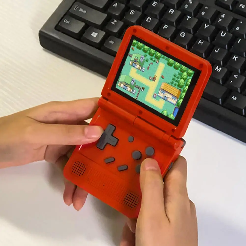 Handheld Game Console 3 Inch IPS Screen Flip Dual Open System Game Console Rechargeable ABS Game Mini Console for Boys
Handheld Game Console 3 Inch IPS Screen Flip Dual Open System Game Console Rechargeable ABS Game Mini Console for Boys