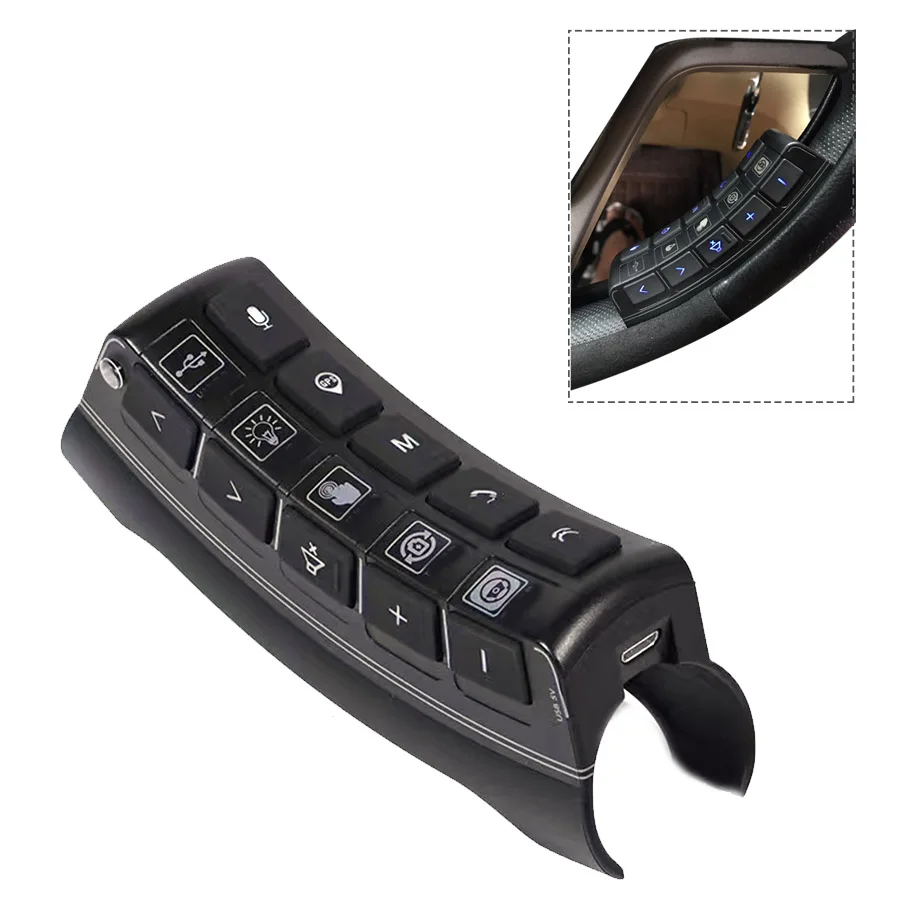 Wireless Car Steering Wheel Remote Control Multifunction button Night Smart Backlight For Android Navigation Universal
Wireless Car Steering Wheel Remote Control Multifunction button Night Smart Backlight For Android Navigation Universal