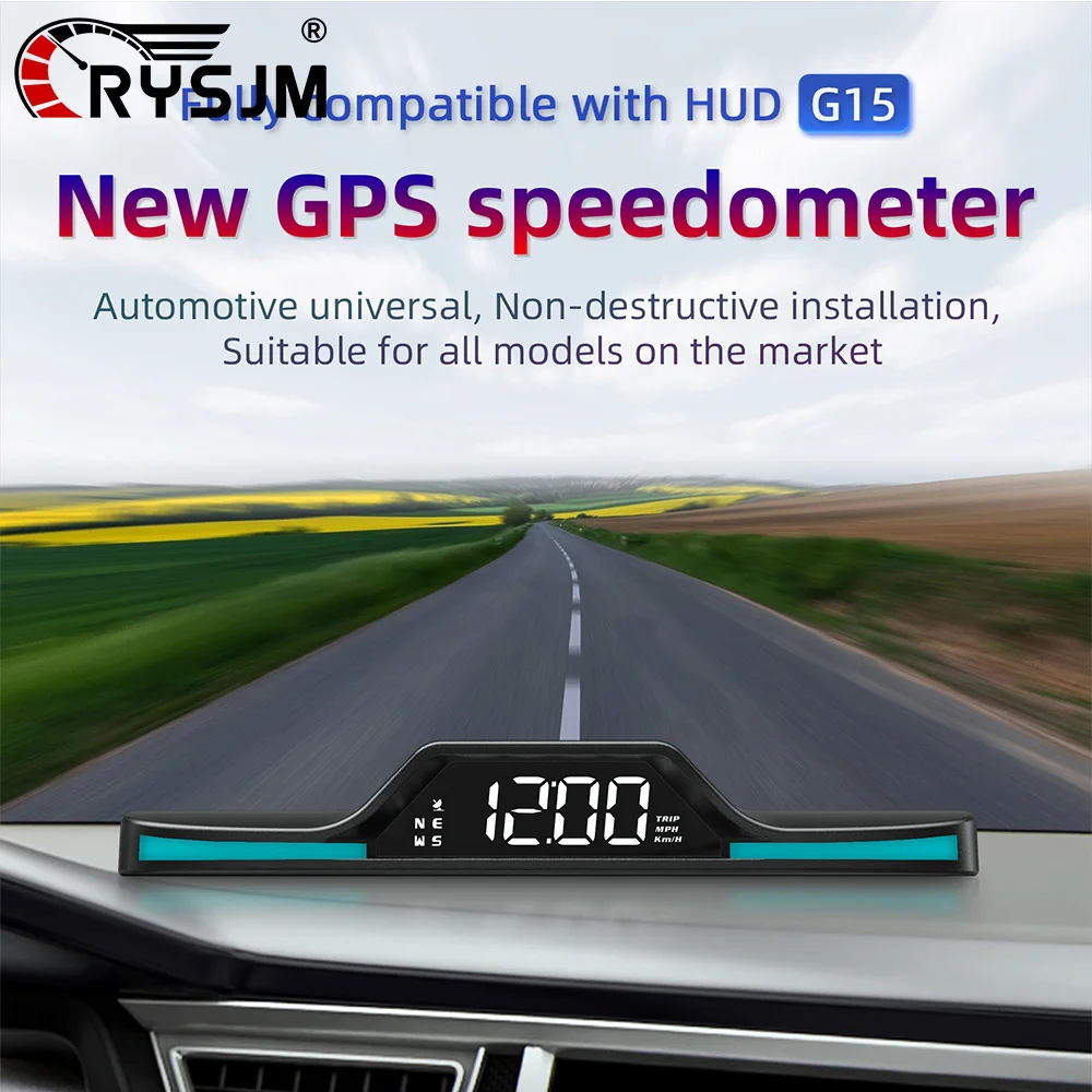 New G15 HUD GPS Speedometer Mood Light Car Head Up Display TRIP MPH KMH Digital Universal Big Font Car Electronic Accessories
New G15 HUD GPS Speedometer Mood Light Car Head Up Display TRIP MPH KMH Digital Universal Big Font Car Electronic Accessories
