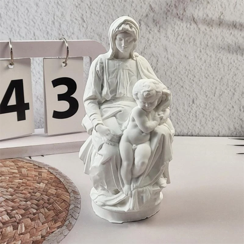 652F Silicone Mold for Mother and Child Statue Crafting Gypsum Handmade Home Decoration Mould Religious Souvenir Mold
652F Silicone Mold for Mother and Child Statue Crafting Gypsum Handmade Home Decoration Mould Religious Souvenir Mold