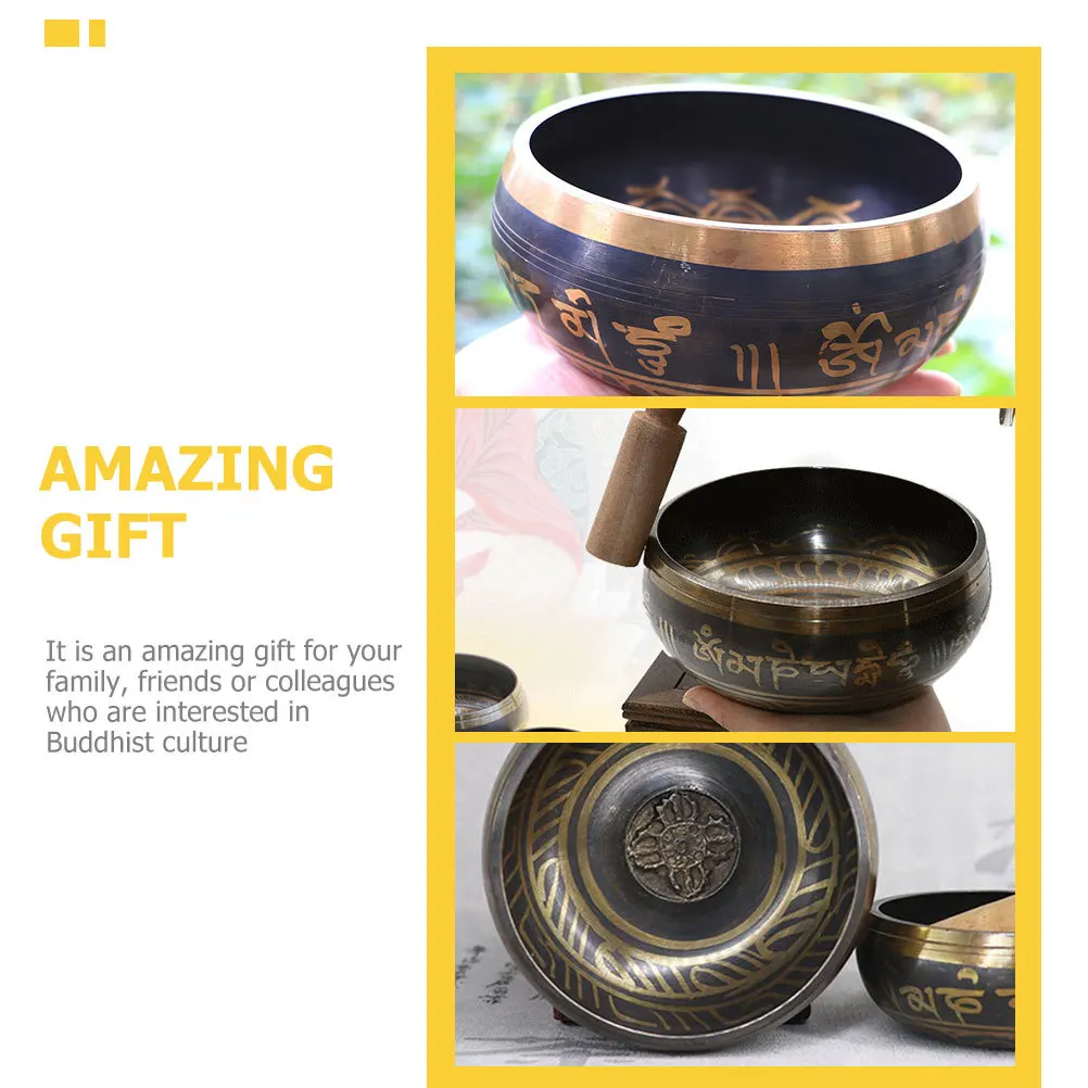 1Set Buddha Sound Singing Bowl Meditation Tibetan Copper Bowl for Yoga Relaxation Meditation Music Accessories
1Set Buddha Sound Singing Bowl Meditation Tibetan Copper Bowl for Yoga Relaxation Meditation Music Accessories