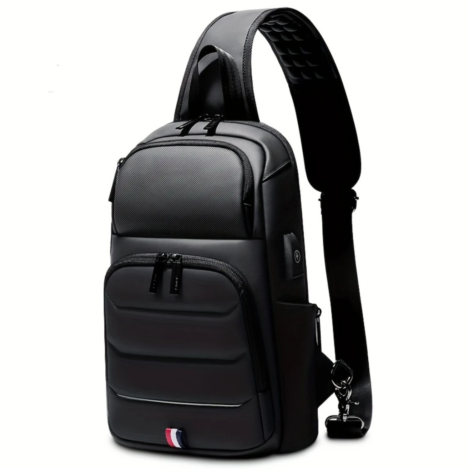 Mens Crossbody Bag With USB Charging Port Sling Bag Waterproof Chest Bag Stylish Messenger Bagpack With Earphone Hole Figure
Mens Crossbody Bag With USB Charging Port Sling Bag Waterproof Chest Bag Stylish Messenger Bagpack With Earphone Hole Figure