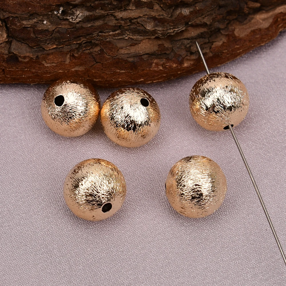 APDGG Wholesale 20 Pcs 14mm Copper Round Ball Shape Brushed Beads Gold Color Plated Jewelry Findings DIY
APDGG Wholesale 20 Pcs 14mm Copper Round Ball Shape Brushed Beads Gold Color Plated Jewelry Findings DIY