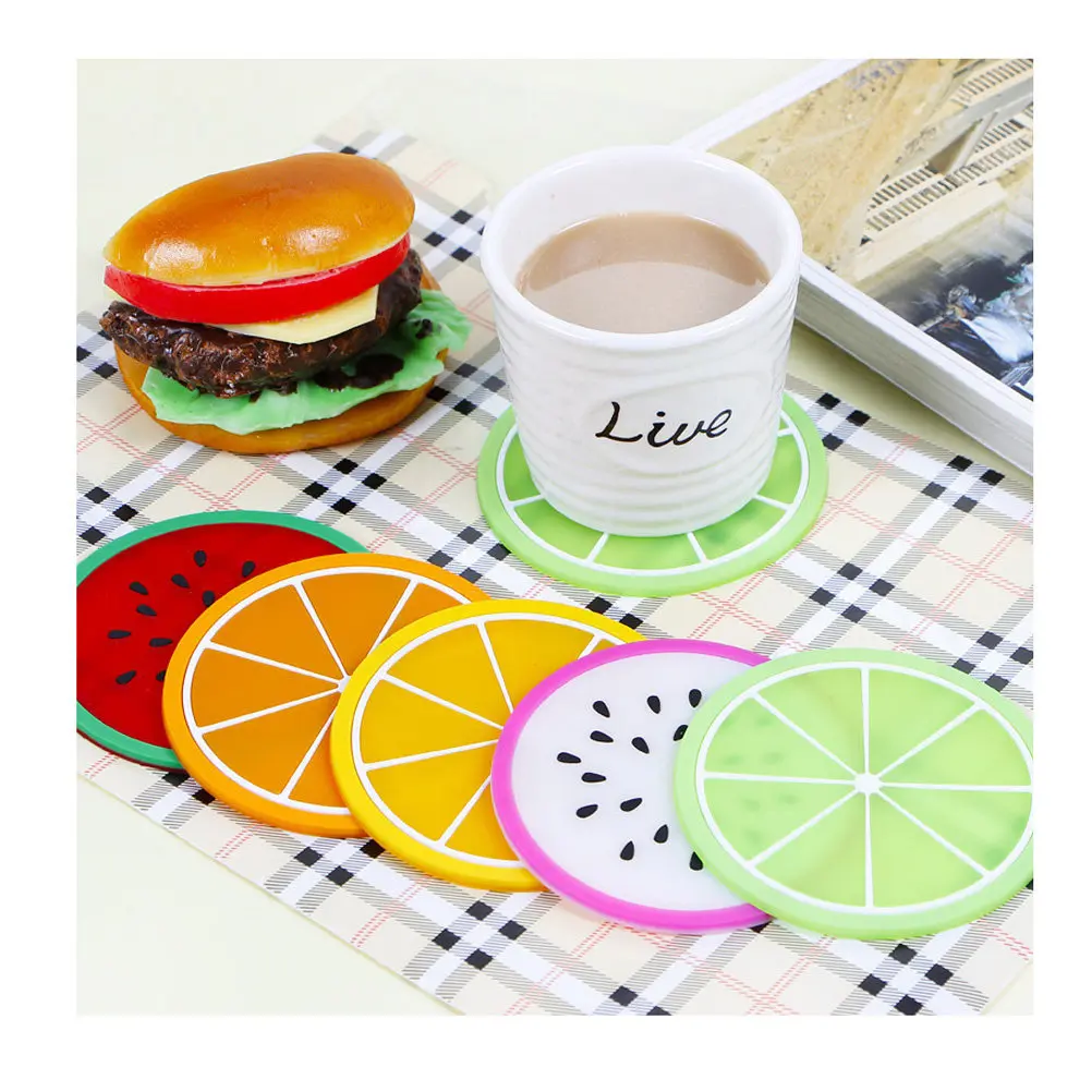 5Pcs Creative Fruit Pattern Silicone Cup Mats Dishwasher Safe Heat Resistant Coaster Pads Non Slip Cup Holders for Home Office
5Pcs Creative Fruit Pattern Silicone Cup Mats Dishwasher Safe Heat Resistant Coaster Pads Non Slip Cup Holders for Home Office