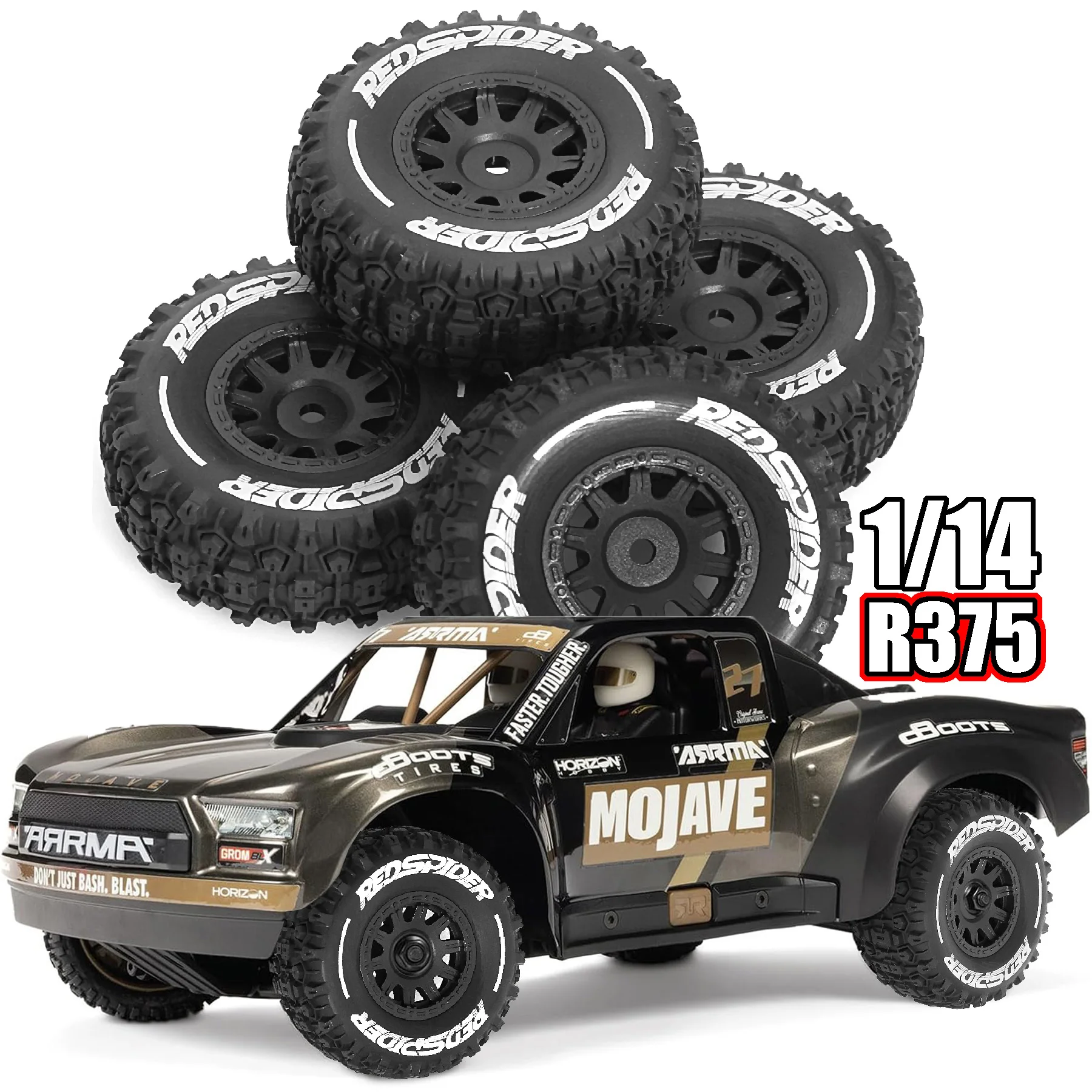 4PCS RC Short Course Truck Wheels Tires For 1/14 1/16 1/18 Traxxas Tamiya Kyosho HPI ARRMA Mojave GROM Rally Car Upgrade Parts
4PCS RC Short Course Truck Wheels Tires For 1/14 1/16 1/18 Traxxas Tamiya Kyosho HPI ARRMA Mojave GROM Rally Car Upgrade Parts