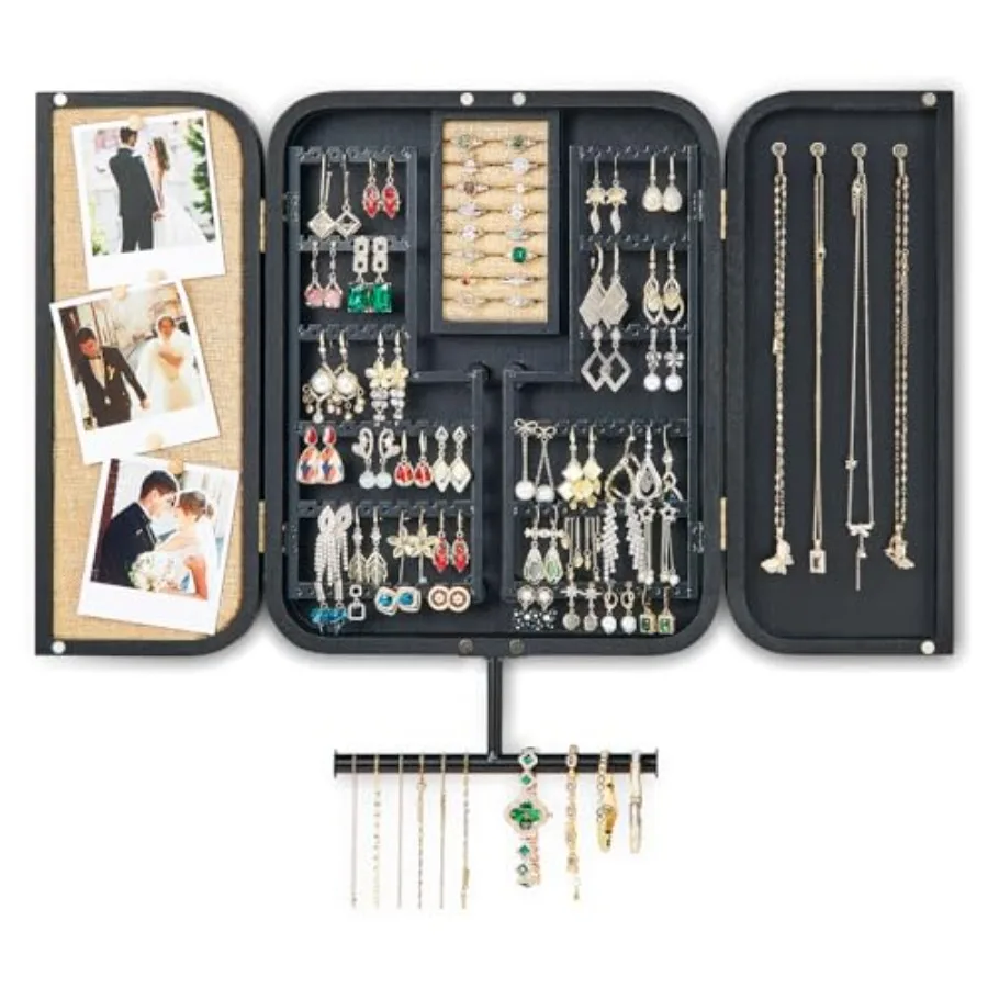 Hanging Jewelry Organizer, Wall Mounted Jewelry Organizer for Earring Holder Organizer, Jewelry Cabinet Holder Jewelry Storage
Hanging Jewelry Organizer, Wall Mounted Jewelry Organizer for Earring Holder Organizer, Jewelry Cabinet Holder Jewelry Storage