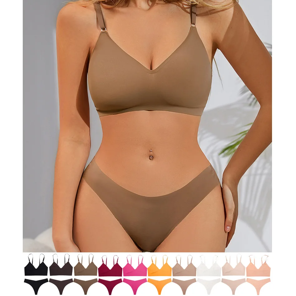 Large Size Steel Ring Bra Set with Yoga Sports Underwear V-neck Sexy Back Strapless Briefs European Style Home Clothes
Large Size Steel Ring Bra Set with Yoga Sports Underwear V-neck Sexy Back Strapless Briefs European Style Home Clothes