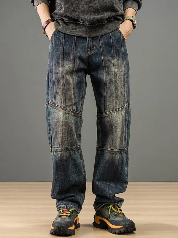 Trendy American High-End Retro Workwear Jeans Men's 2025 Autumn New Loose Motorcycle Straight Leg Long Pants Casual Style
Trendy American High-End Retro Workwear Jeans Men's 2025 Autumn New Loose Motorcycle Straight Leg Long Pants Casual Style
