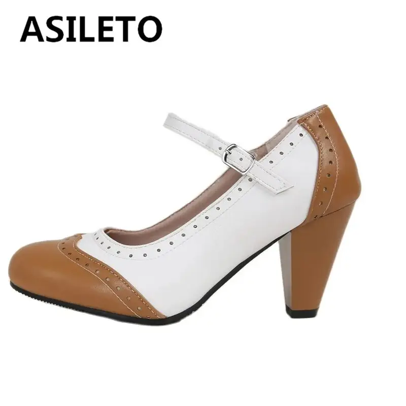 ASILETO офисные женские туфли-лодочки смешанных цветов с круглым носком блочные каблуки 8 см Пряжка ремень большой размер 45 46 47 48 элегантная женская повседневная обувь
ASILETO офисные женские туфли-лодочки смешанных цветов с круглым носком блочные каблуки 8 см Пряжка ремень большой размер 45 46 47 48 элегантная женская повседневная обувь