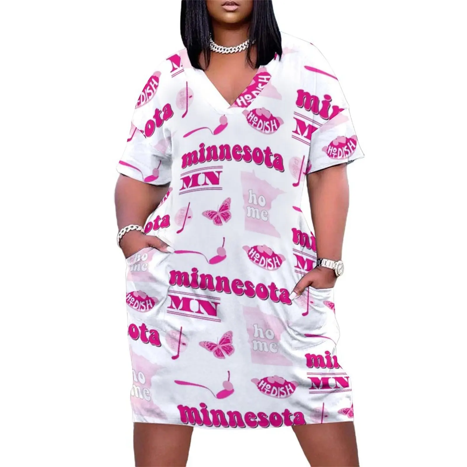 Hot Pink Watercolor Minnesota US State Pack Loose Pocket Dress women's luxury party dress Long dress dresses with long sleeves
Hot Pink Watercolor Minnesota US State Pack Loose Pocket Dress women's luxury party dress Long dress dresses with long sleeves