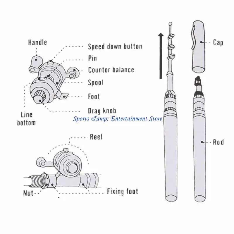 G7NF Mini Telescopic Portable Pocket Fish Pen Aluminum Alloy Fishing Rod Pole + Reel
G7NF Mini Telescopic Portable Pocket Fish Pen Aluminum Alloy Fishing Rod Pole + Reel