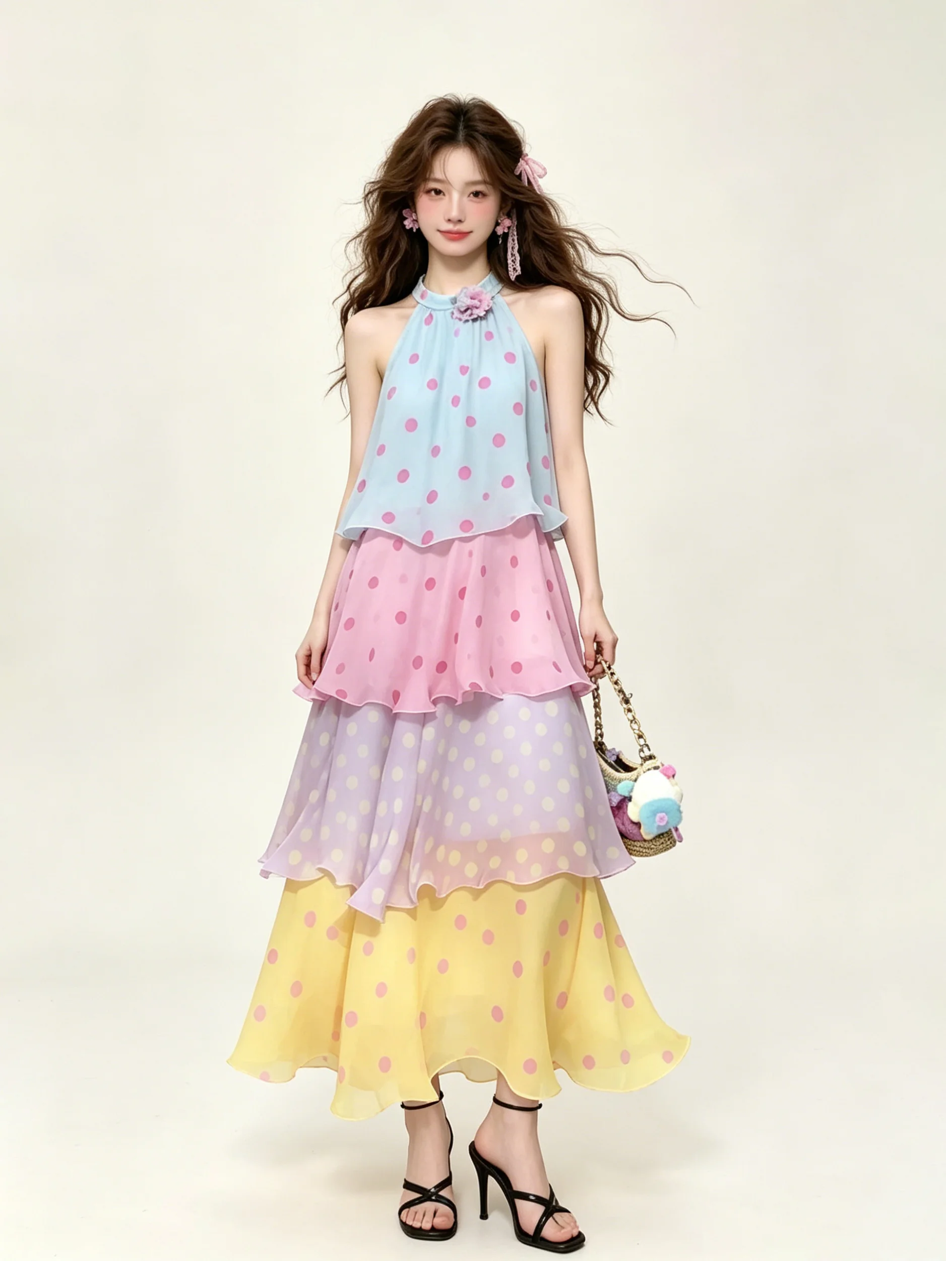 Dopamine Polka Dot Summer Dress Women's Sweet Loose Slimming Neck Hanging Long Skirt Cake Style Breathable Soft Poly...
Dopamine Polka Dot Summer Dress Women's Sweet Loose Slimming Neck Hanging Long Skirt Cake Style Breathable Soft Poly...