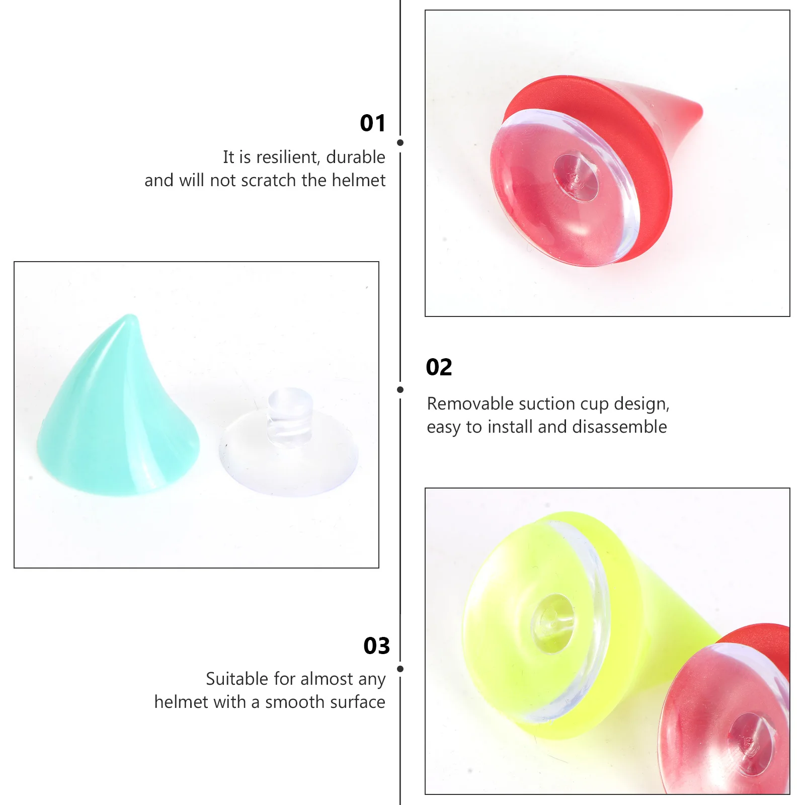 4 pcs Motorcycle Horn Suction Cup Decor Resilient Durable Scratch-Free Removable For Smooth Surface Headwear Sucker
4 pcs Motorcycle Horn Suction Cup Decor Resilient Durable Scratch-Free Removable For Smooth Surface Headwear Sucker