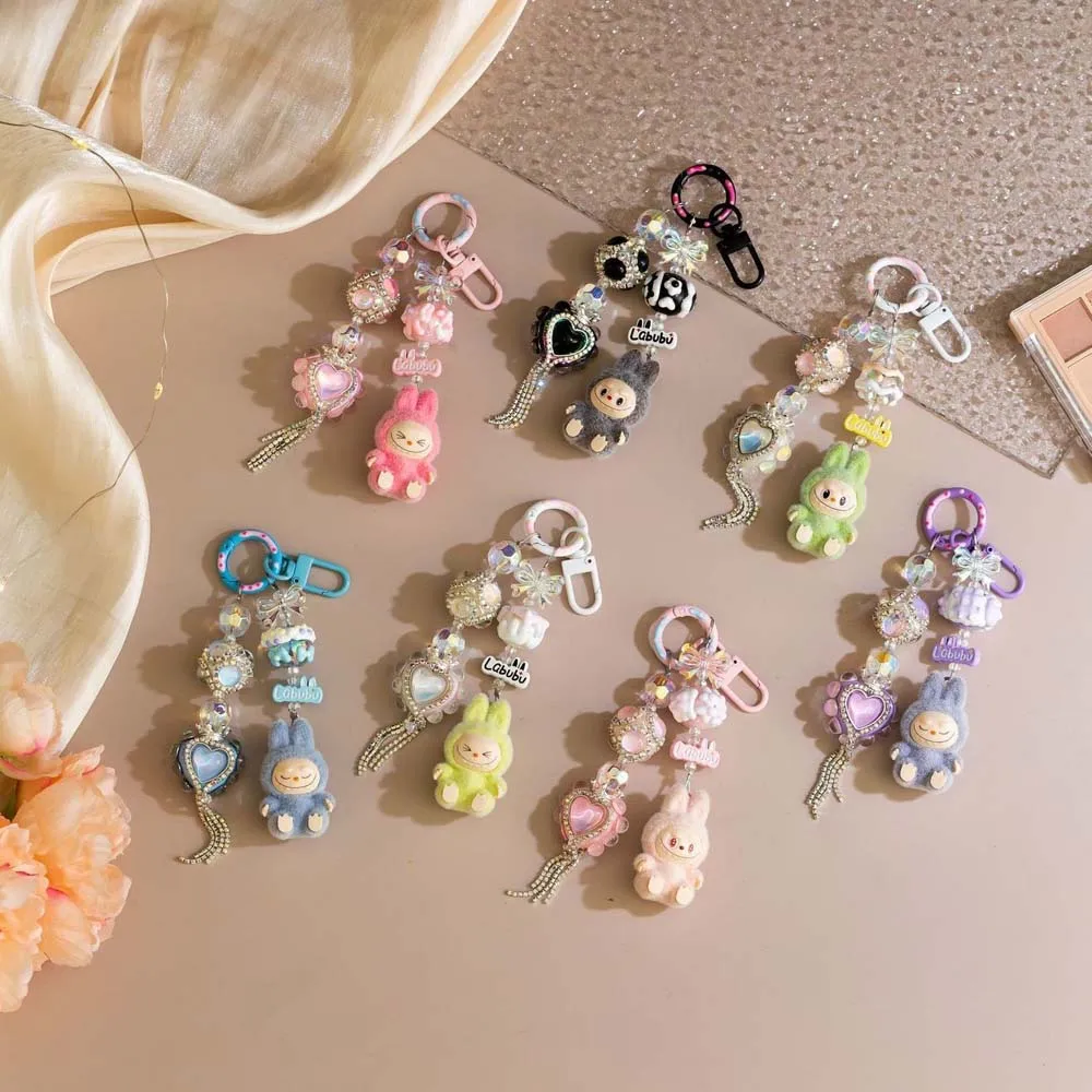 Cute Labubu keychain Doll Couple Keyring Kawaii Cartoon Bowknot Phone Chain Bag Heart Pendant Charm Backpack Decoration Gift
Cute Labubu keychain Doll Couple Keyring Kawaii Cartoon Bowknot Phone Chain Bag Heart Pendant Charm Backpack Decoration Gift