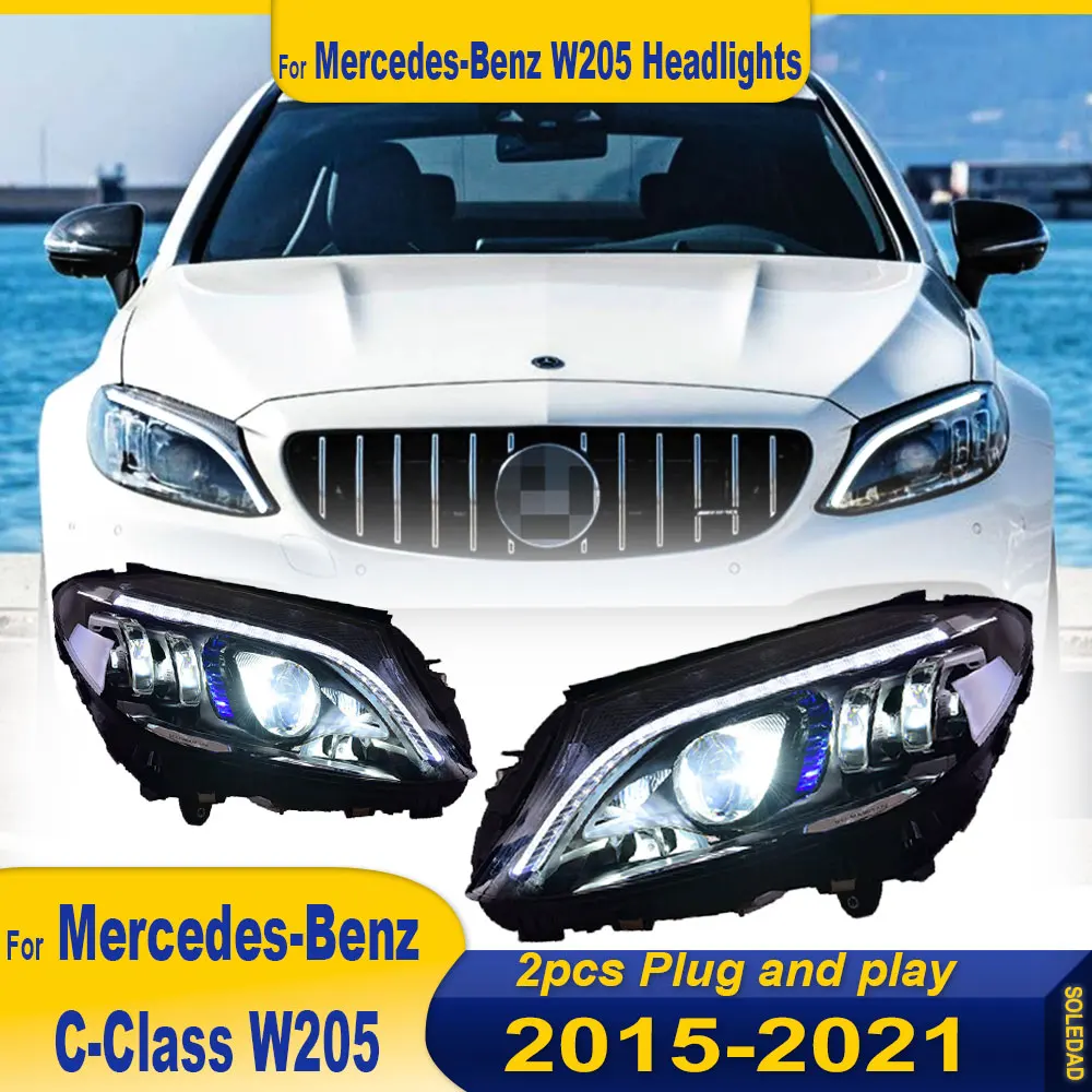 Car Headlight For Benz C-Class W205 2014 2015 2016 2017 2018-2021 Headlight Assembly LED Lights Lamp DRL Signal Plug And Play
Car Headlight For Benz C-Class W205 2014 2015 2016 2017 2018-2021 Headlight Assembly LED Lights Lamp DRL Signal Plug And Play
