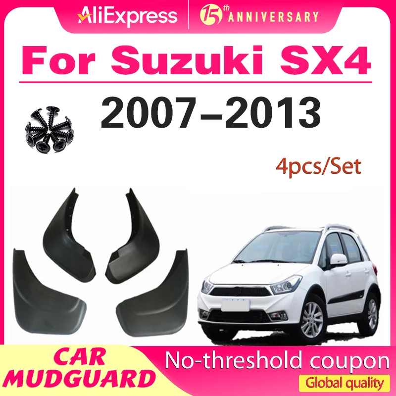 Set Molded Car Mud Flaps For Suzuki SX4 Hatch 2007 2008 2009 2010 2011 2012 2013 Mudflap Splash Guards Mud Flap Mudguards Fender 
Set Molded Car Mud Flaps For Suzuki SX4 Hatch 2007 2008 2009 2010 2011 2012 2013 Mudflap Splash Guards Mud Flap Mudguards Fender