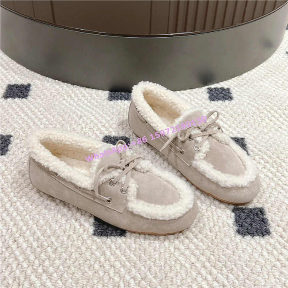 Furry Patchwork Pumps Round Toe Flat with Cross Tied Mixed Color Shallow Retro Shoes Warm Soft Leisure Comfortable Ladies Shoes
Furry Patchwork Pumps Round Toe Flat with Cross Tied Mixed Color Shallow Retro Shoes Warm Soft Leisure Comfortable Ladies Shoes