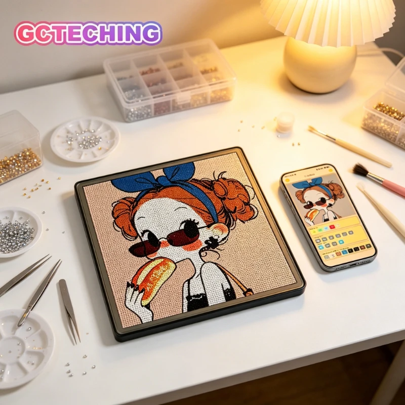 LED Fuse Beads Board App Guided DIY Craft Light Board USB Powered Pattern Pegboard for Kids Pixel Art Bead Projects Gift
LED Fuse Beads Board App Guided DIY Craft Light Board USB Powered Pattern Pegboard for Kids Pixel Art Bead Projects Gift