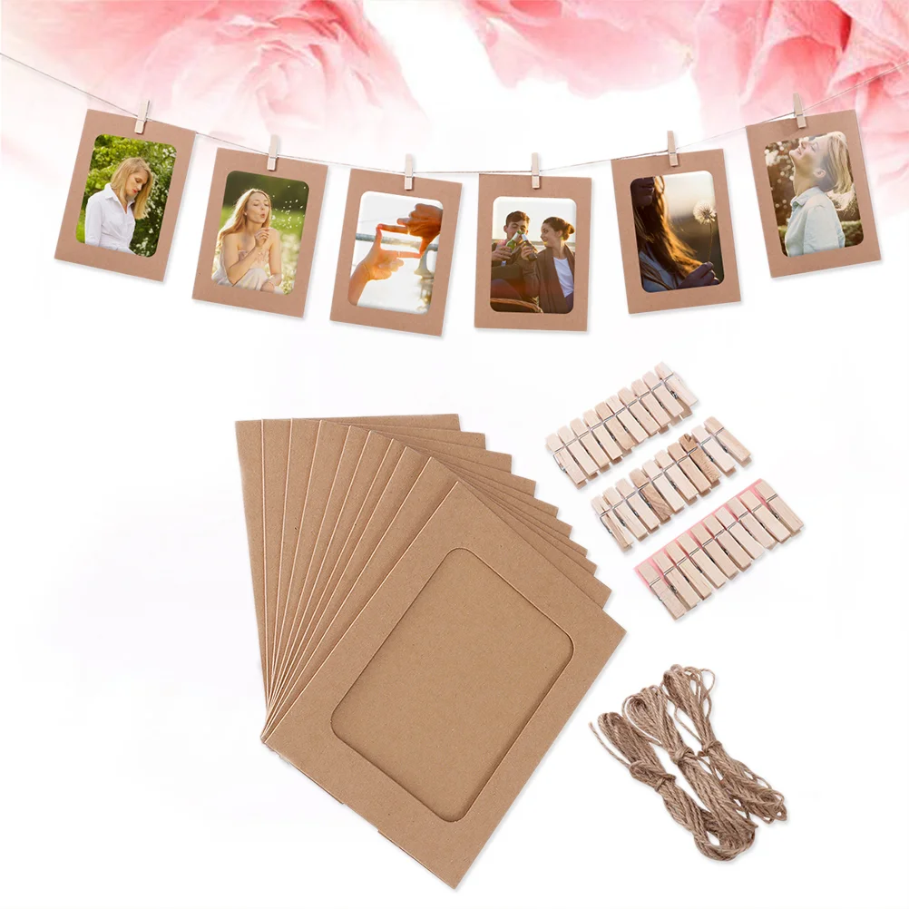 30Pcs 6Inch Creative Vintage Cowhide Hanging Paper Photo Frame Personalized Painting Picture Frame for Photo Wall
30Pcs 6Inch Creative Vintage Cowhide Hanging Paper Photo Frame Personalized Painting Picture Frame for Photo Wall