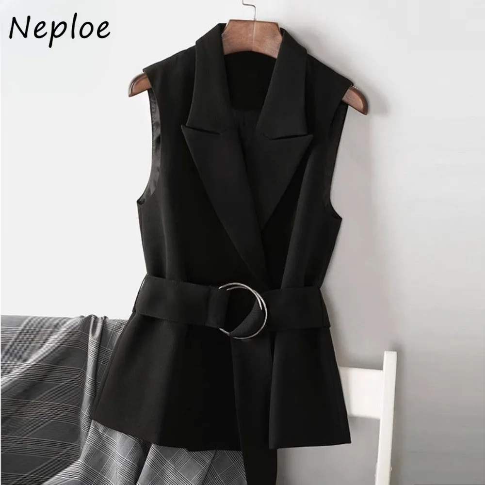 Neploe Trendy Slim Personalized Streetwear New Vest Moda Layering Lace Up Sleeveless Coat Senior Elegant High Street Solid Tops
Neploe Trendy Slim Personalized Streetwear New Vest Moda Layering Lace Up Sleeveless Coat Senior Elegant High Street Solid Tops
