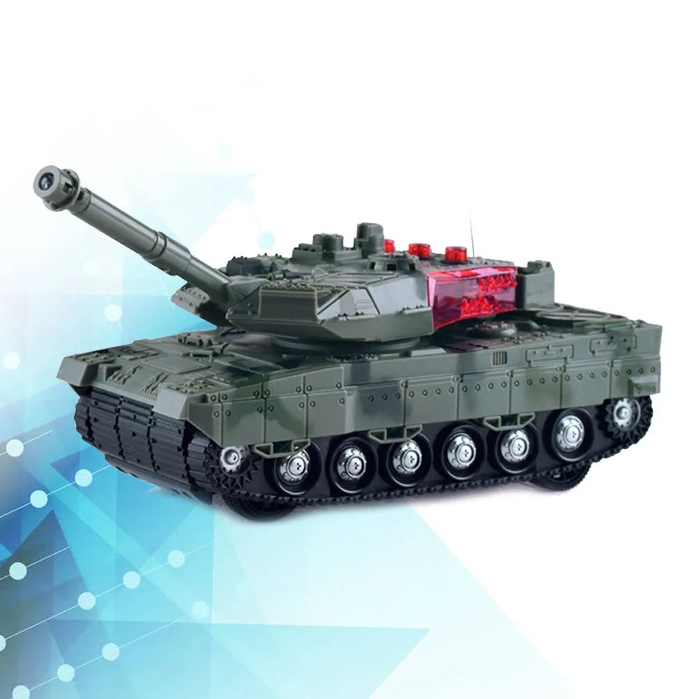 Rc Tank Car with Rotating Turret Light Forward Backward Left Right Flexible Plastic Tracks Mover
Rc Tank Car with Rotating Turret Light Forward Backward Left Right Flexible Plastic Tracks Mover