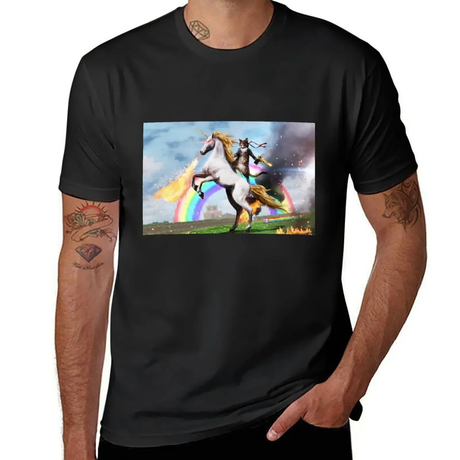 Cat Riding Fire Breathing Unicorn Meme T-Shirt boys whites cotton graphic tees Blouse blue archive mens funny t shirts
Cat Riding Fire Breathing Unicorn Meme T-Shirt boys whites cotton graphic tees Blouse blue archive mens funny t shirts