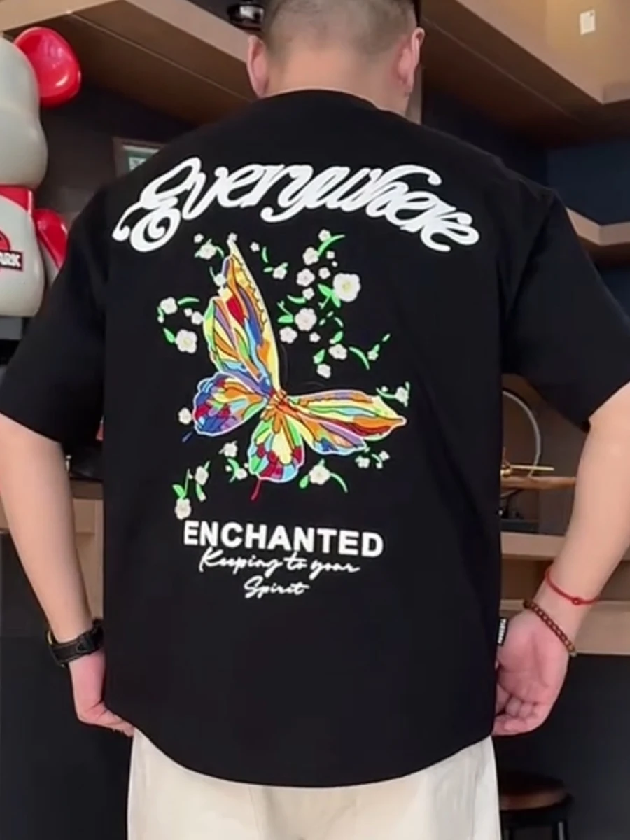 2025 Summer New Men's Faion Color-Changing Pattern Couple's Casual ort-Sve T-irt Stand Fit round Ne
2025 Summer New Men's Faion Color-Changing Pattern Couple's Casual ort-Sve T-irt Stand Fit round Ne