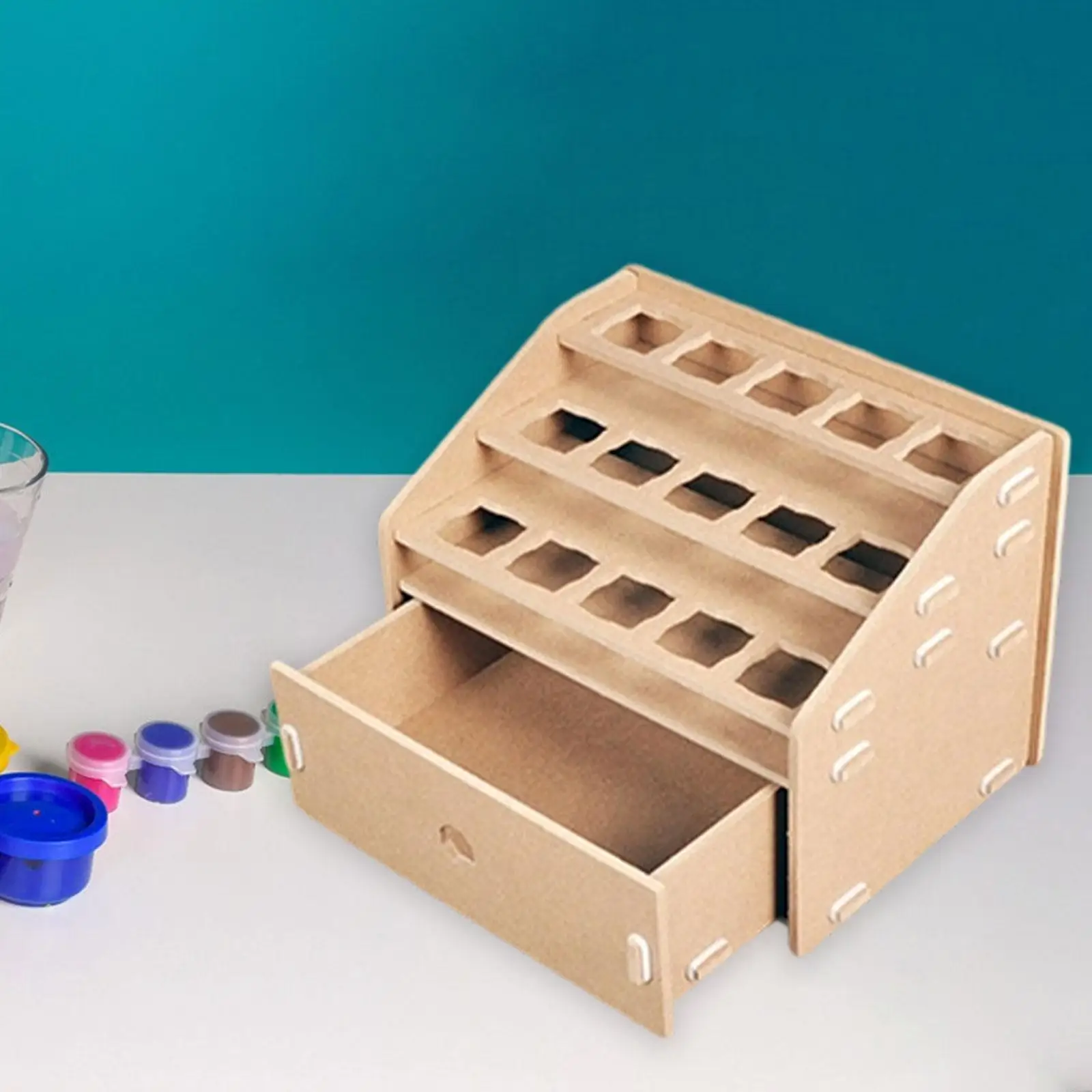 Paint Rack Storage Art Tool Craft Supplies Storage Stand Modular for Model Paints for Brushes Paints Accessories Space Saving
Paint Rack Storage Art Tool Craft Supplies Storage Stand Modular for Model Paints for Brushes Paints Accessories Space Saving