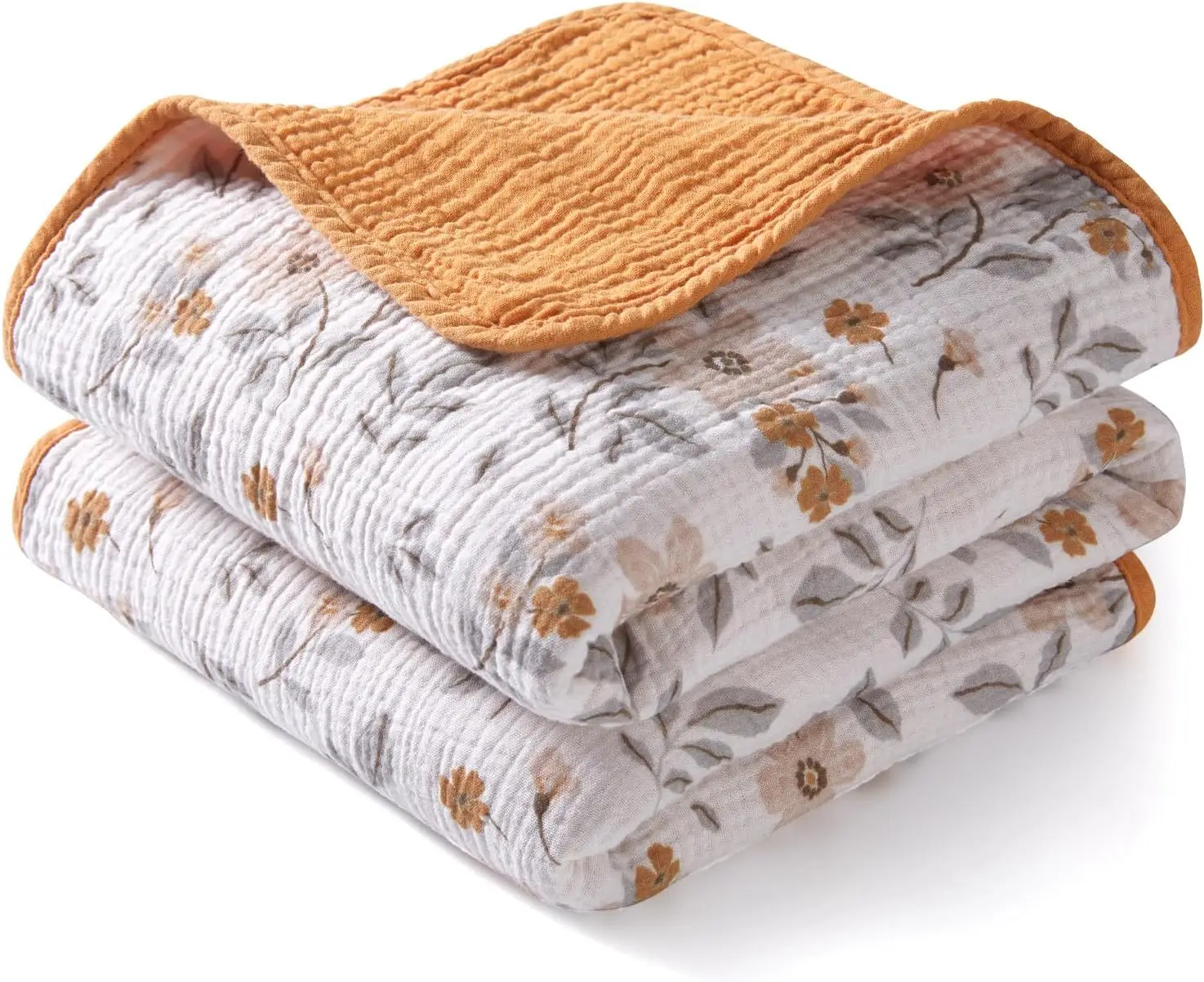 Хлопковые муслиновые детские одеяла для мальчиков и девочек, мягкие, дышащие, легкие, 40x40 дюймов, с желтым цветочным узором
Хлопковые муслиновые детские одеяла для мальчиков и девочек, мягкие, дышащие, легкие, 40x40 дюймов, с желтым цветочным узором