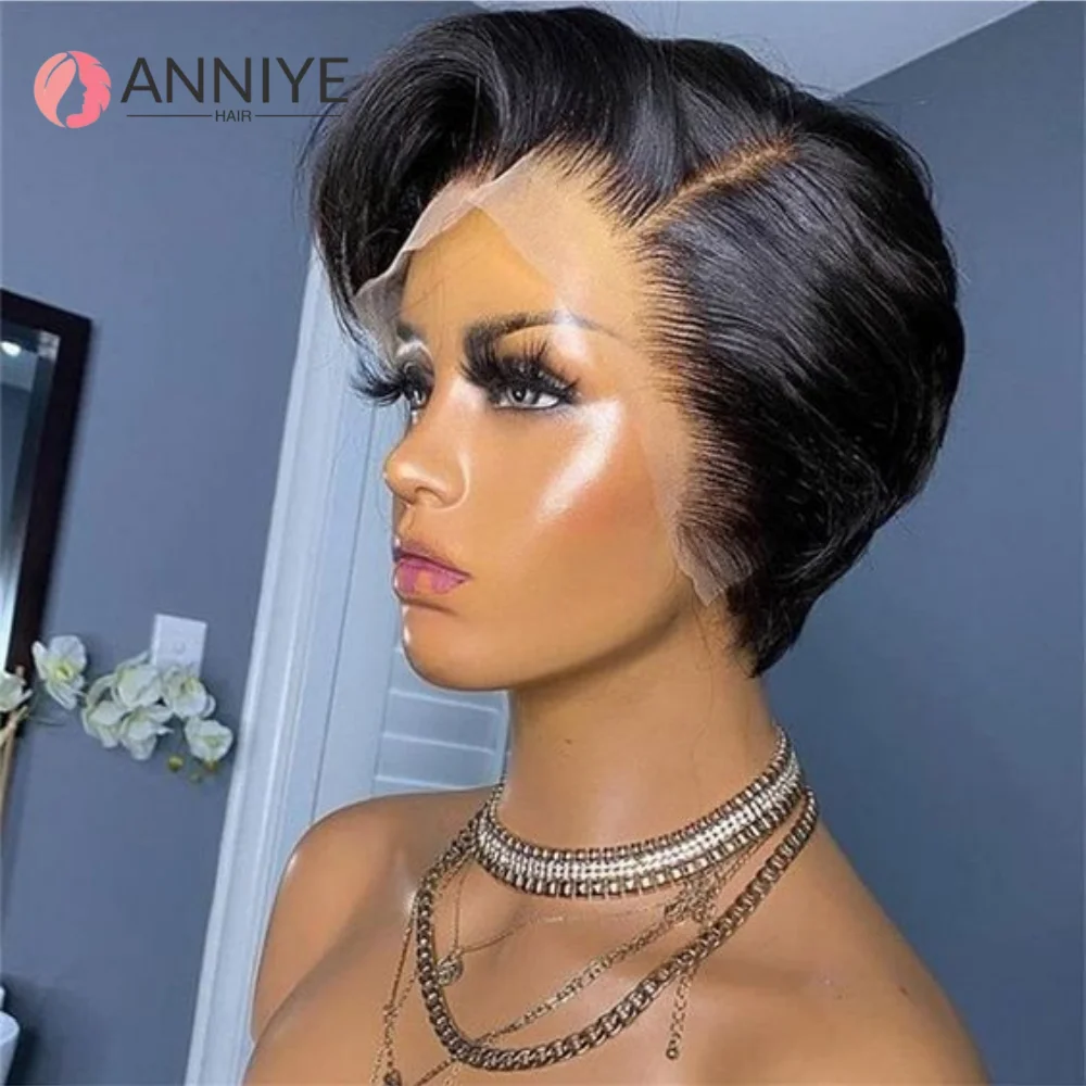 180% Pixie Cut Short Bob Wig Bone Straight Brazilian Hair Pixie Cut Wig Side Part 13x4 Hd Transparent Lace Front Human Hair Wigs 
180% Pixie Cut Short Bob Wig Bone Straight Brazilian Hair Pixie Cut Wig Side Part 13x4 Hd Transparent Lace Front Human Hair Wigs