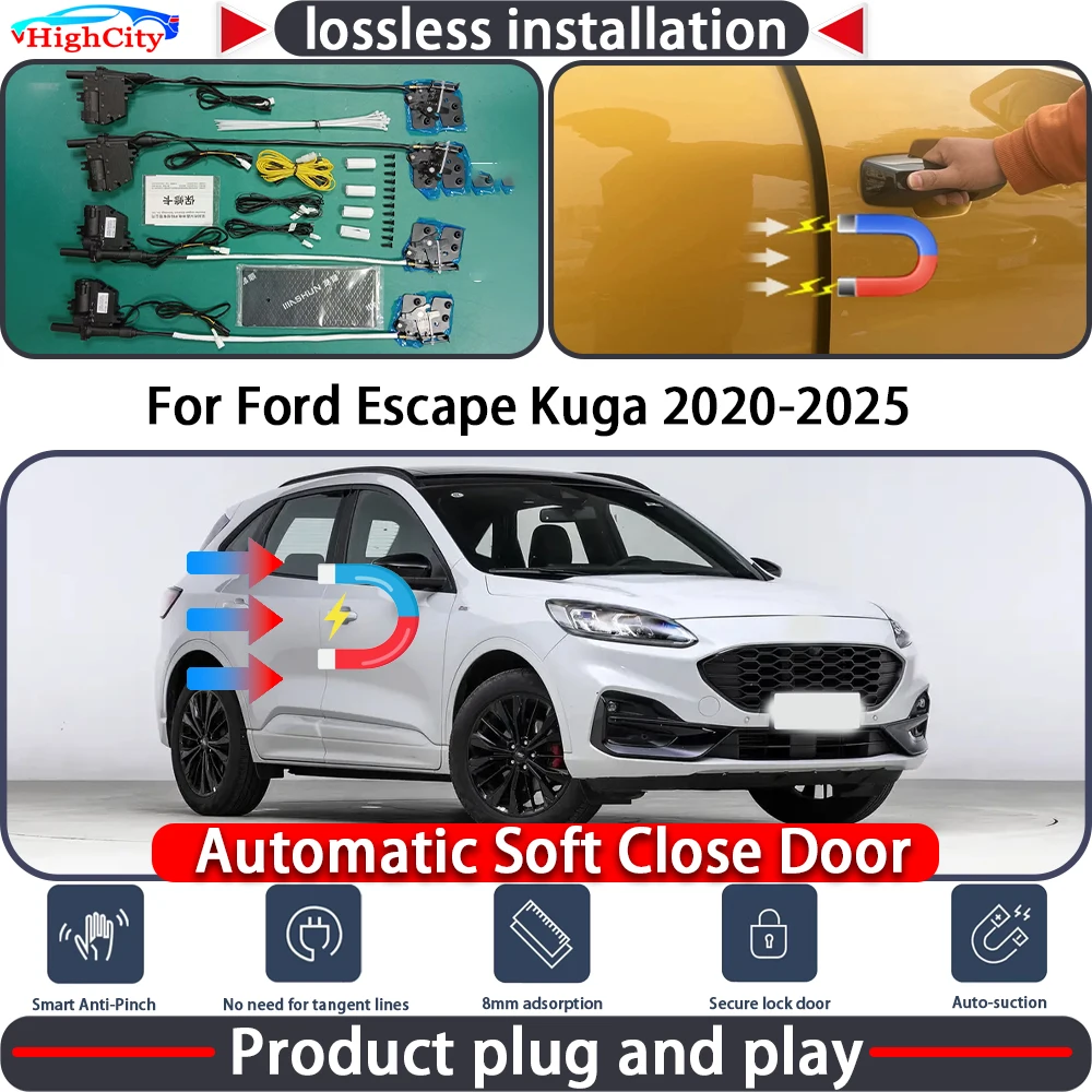 HighCity Electric Closing Door Lock Actuator for Ford Escape Kuga 2020-2025 Soft Close Power Latch System Auto Pull Door kit
HighCity Electric Closing Door Lock Actuator for Ford Escape Kuga 2020-2025 Soft Close Power Latch System Auto Pull Door kit
