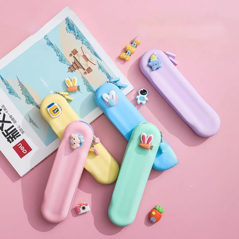 Simple Silicone Pencil Case Portable Soft Long strip Pen Box Multifunction Durable Storage Bag Student
Simple Silicone Pencil Case Portable Soft Long strip Pen Box Multifunction Durable Storage Bag Student