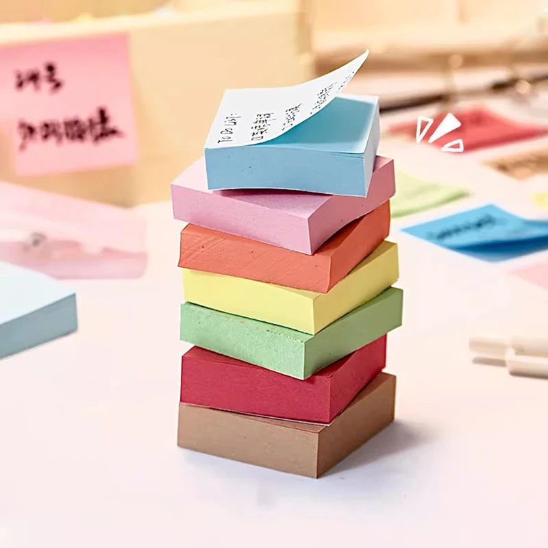 100pcs/set Mini Sticky Notes Self Adhesive Cube Memo Pads Tearable Note Pads Notebook Journal Planner Index Stickers Stationery
100pcs/set Mini Sticky Notes Self Adhesive Cube Memo Pads Tearable Note Pads Notebook Journal Planner Index Stickers Stationery
