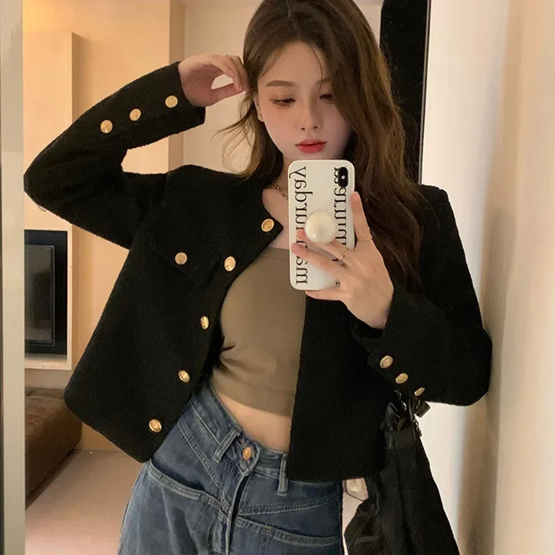 Elegant Tweed Style Short Jacket Women's Autumn/winter High-end Feel Versatile Top Trendy Women's Clothing
Elegant Tweed Style Short Jacket Women's Autumn/winter High-end Feel Versatile Top Trendy Women's Clothing