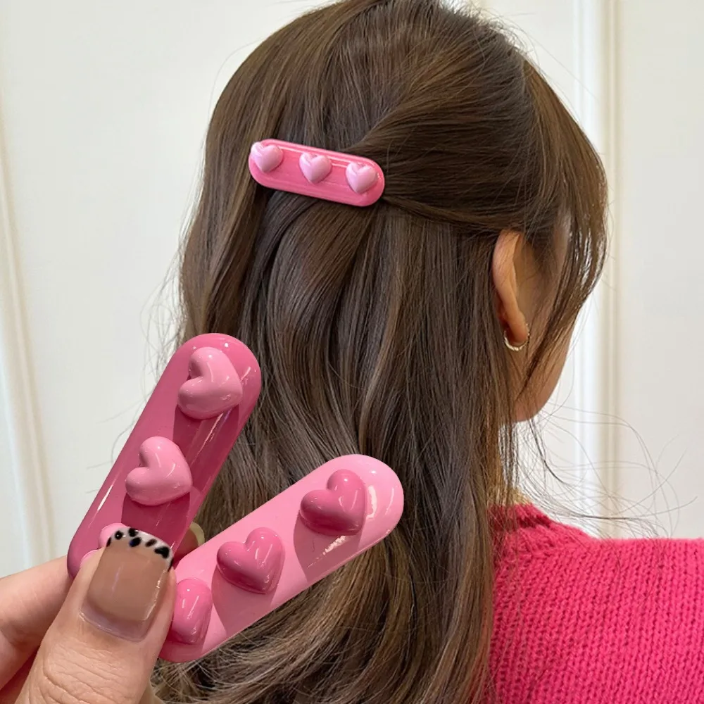 Hairpin Side Clip Pink Love Hair Clip Girl Cute Duck Billed Clip Headwear Korean Hair Accessories Wholesale Accessories 헤어핀
Hairpin Side Clip Pink Love Hair Clip Girl Cute Duck Billed Clip Headwear Korean Hair Accessories Wholesale Accessories 헤어핀