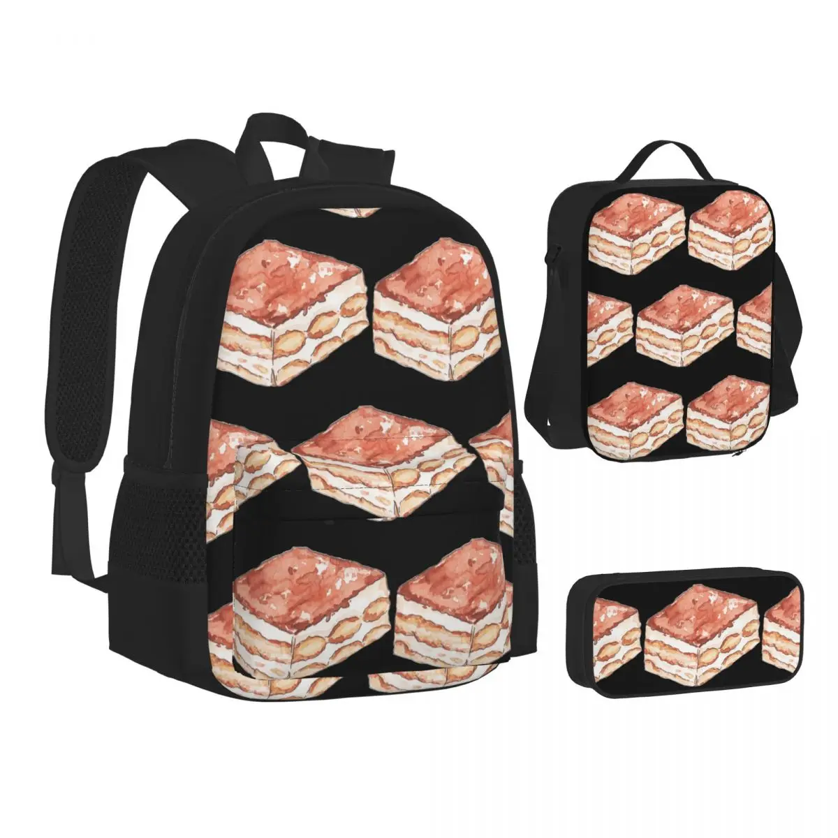 Tiramisu Backpacks Boys Girls Bookbag School Bags Kids Rucksack Lunch Bag Pen Bag Three-Piece Set
Tiramisu Backpacks Boys Girls Bookbag School Bags Kids Rucksack Lunch Bag Pen Bag Three-Piece Set
