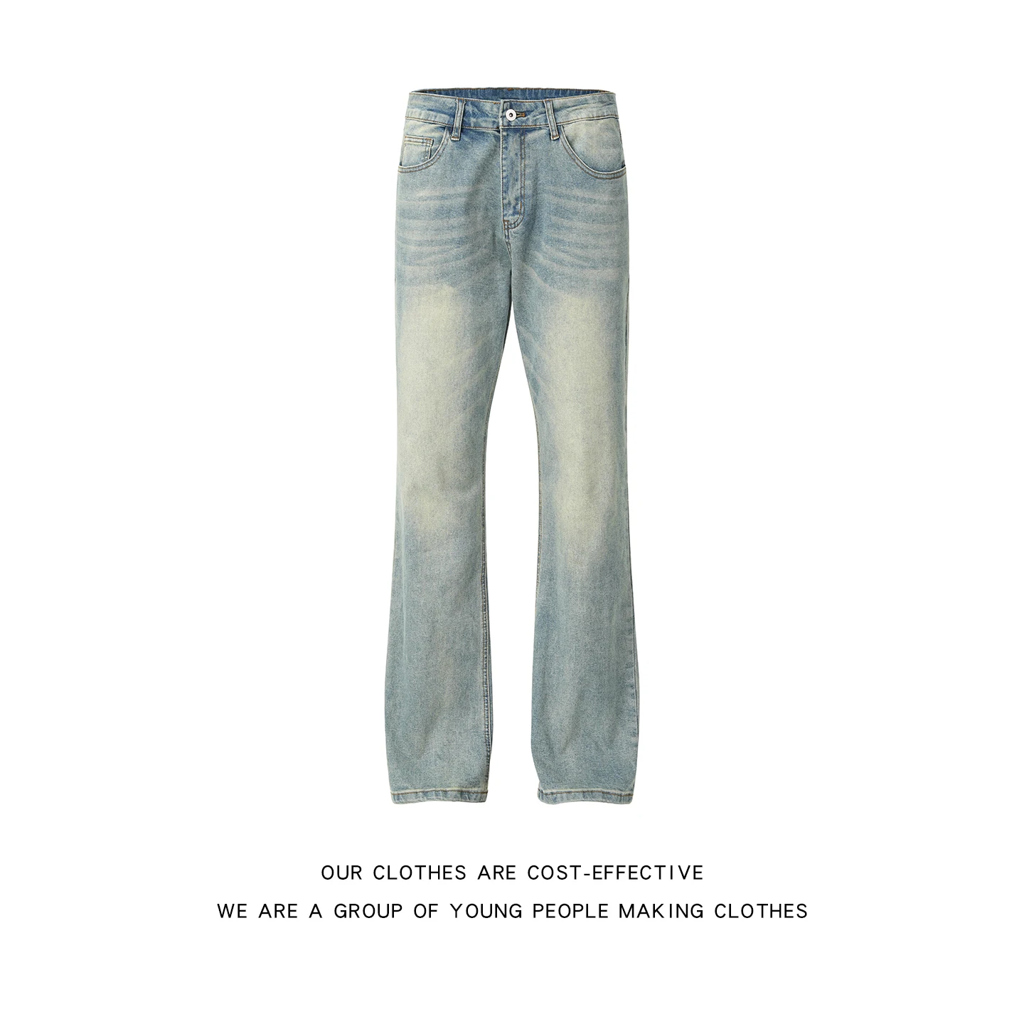 Slim Fit Men's Bell Bottom Jeans Cleanfit American Trendy Brand Washed Straight Leg Pants Casual Youth Popular
Slim Fit Men's Bell Bottom Jeans Cleanfit American Trendy Brand Washed Straight Leg Pants Casual Youth Popular