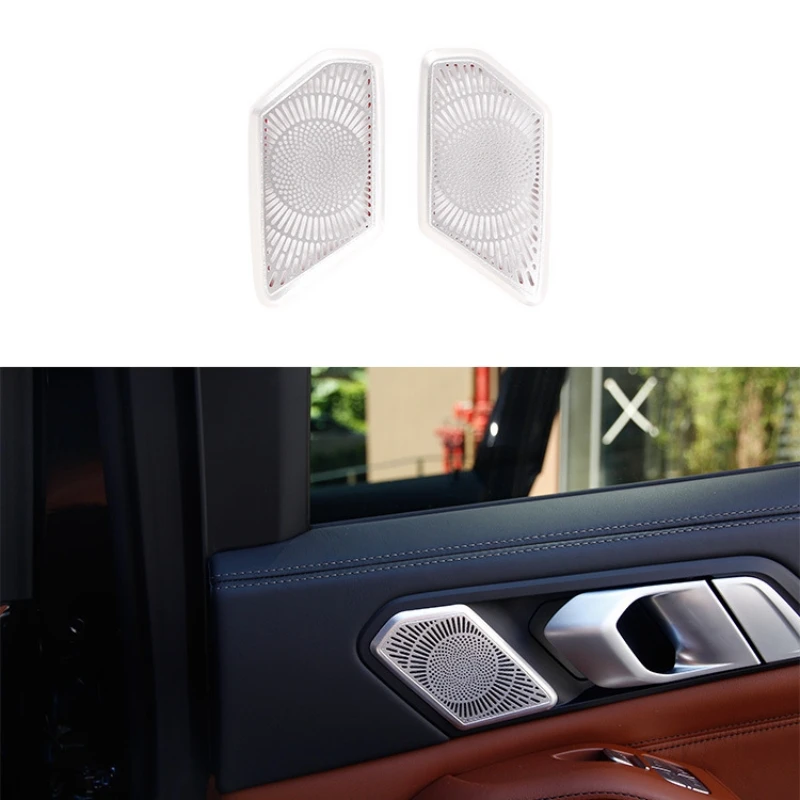 Rear Row Inner Door Handle Speaker Grille for BMW X7 G07 X5 G05 2019-2022 Aluminum Alloy Car Accessories
Rear Row Inner Door Handle Speaker Grille for BMW X7 G07 X5 G05 2019-2022 Aluminum Alloy Car Accessories