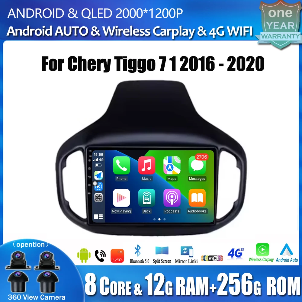 Android 14 9‘’ IPS Screen For Chery Tiggo 7 1 2016 - 2020 Car Radio Auto Multimedia Video Player Navigation GPS Car accessory
Android 14 9‘’ IPS Screen For Chery Tiggo 7 1 2016 - 2020 Car Radio Auto Multimedia Video Player Navigation GPS Car accessory