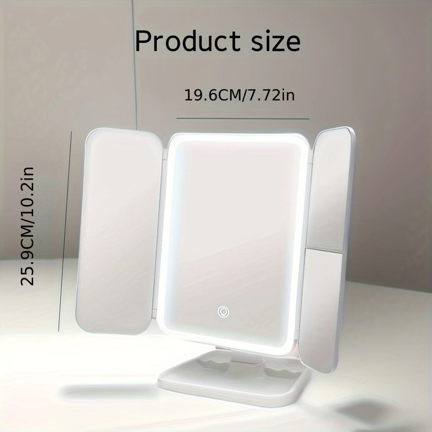 Portable LED Lighted Folding Makeup Mirror with Polished Finish, Glass Surface, Rechargeable Battery and USB Charging - Sensor T
Portable LED Lighted Folding Makeup Mirror with Polished Finish, Glass Surface, Rechargeable Battery and USB Charging - Sensor T