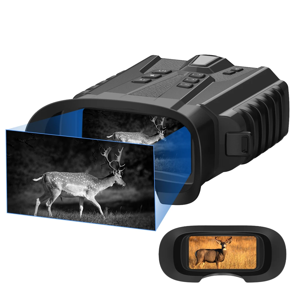 Night Vision Binoculars 3'' Screen 15MP 2.5K Full Color Telescope Camera IR 8X Digital Zoom for Hunting Camping 5200mAh Battery
Night Vision Binoculars 3'' Screen 15MP 2.5K Full Color Telescope Camera IR 8X Digital Zoom for Hunting Camping 5200mAh Battery