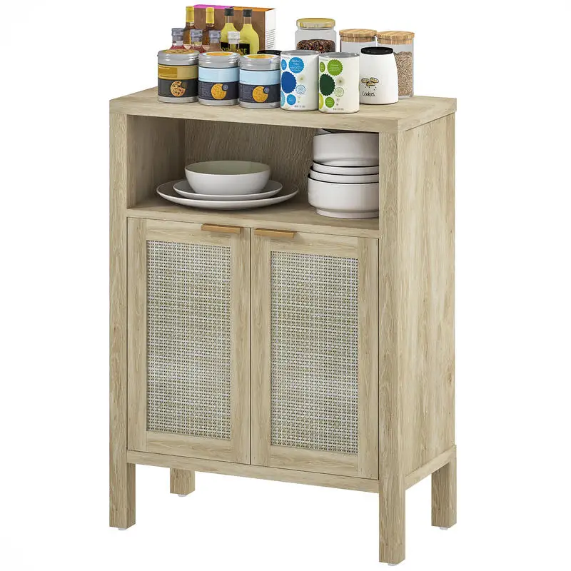 HOMCOM Sideboard Buffet Cabinet with Storage, Modern Accent Cabinet with Adjustable Shelf, Coffee Bar Cabinet, Natural
HOMCOM Sideboard Buffet Cabinet with Storage, Modern Accent Cabinet with Adjustable Shelf, Coffee Bar Cabinet, Natural