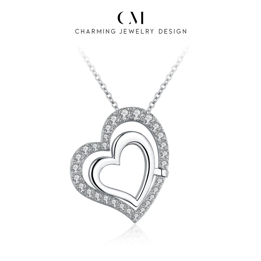 CHARMING Romantic Heart Dvvs1 Moissanite Pendant Necklace 925 SterlingSilver for Women Daily Gift Jewelry Engagement Anniversary
CHARMING Romantic Heart Dvvs1 Moissanite Pendant Necklace 925 SterlingSilver for Women Daily Gift Jewelry Engagement Anniversary