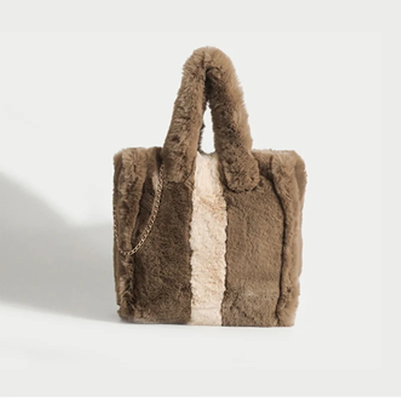 Winter Wool Handbag Color Contrast Versatile Purses and Handbags Large Plush Tote Bag Vintage Pluffy Shoulder Crossbody Bags
Winter Wool Handbag Color Contrast Versatile Purses and Handbags Large Plush Tote Bag Vintage Pluffy Shoulder Crossbody Bags
