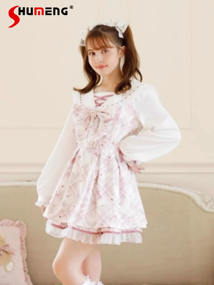 Liz Dress Set Mine Series Mass-produced Lolita Long Sleeve Dress Shorts Set Cute Bow Navy Collar Slim-Fit Top Shorts 2-piece Set
Liz Dress Set Mine Series Mass-produced Lolita Long Sleeve Dress Shorts Set Cute Bow Navy Collar Slim-Fit Top Shorts 2-piece Set