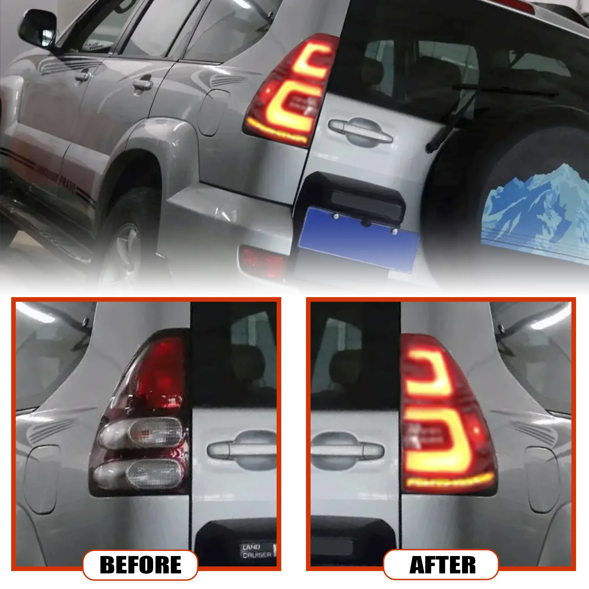 DK Motion Tail Lamp For 4 Runner 2003-2009 For Toyota 4runner Signal DRL Brake Reverse LED Tail Lights Assembly
DK Motion Tail Lamp For 4 Runner 2003-2009 For Toyota 4runner Signal DRL Brake Reverse LED Tail Lights Assembly