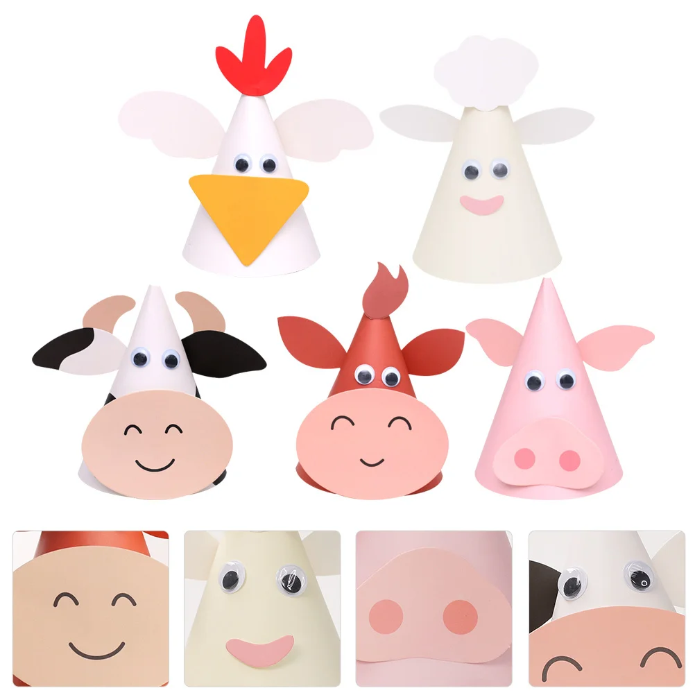 10Pcs Birthday Party Hats DIY Paper Cartoon Animal Hat Educational Supplies Kids Party Photo Props DIY Hats Cartoon Cone Hat
10Pcs Birthday Party Hats DIY Paper Cartoon Animal Hat Educational Supplies Kids Party Photo Props DIY Hats Cartoon Cone Hat
